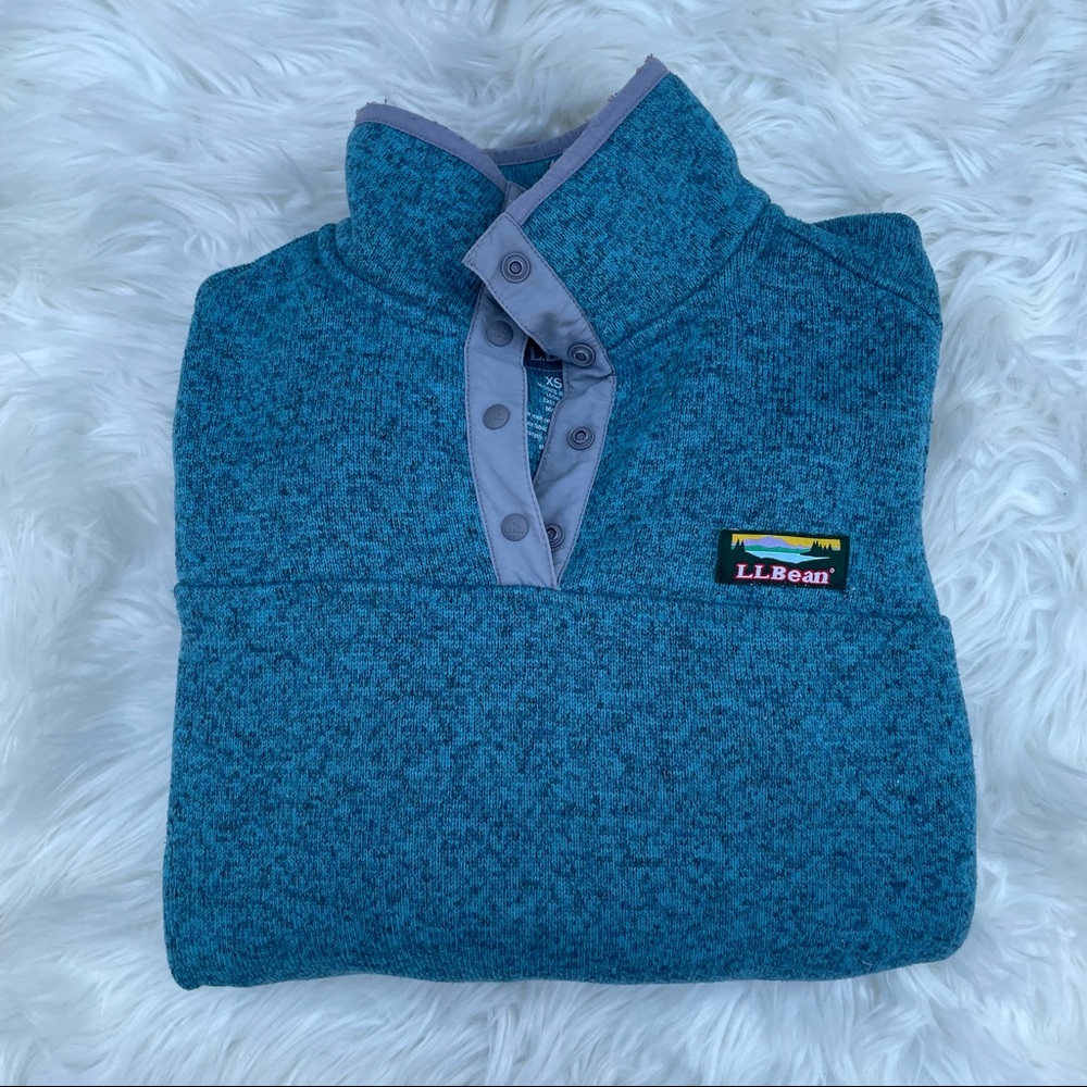 L.L. bean snap pullover sweater size xs